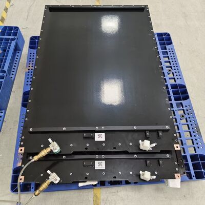 品質 ろう付けされた液体冷却プレートと PU フォーム断熱材を備えた打ち抜きアルミニウム バッテリー パック下部エンクロージャ 工場