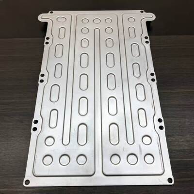 品質 6061 Stamped Brazed Water Cooling Plate 350x250x8mm For Onboard EV Charger 工場